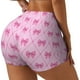 thumbnail image 1 of Fotbe Pink bows Shorts Sin Costuras – Shorts Deportivos de Cintura Alta para Mujer, Elásticos para Gimnasio, Yoga, Running o Ciclismo-Large, 1 of 8