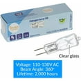 thumbnail image 5 of Simba Lighting Halogen Light Bulb G8 T4 50W JCD Bi-Pin Longer 1.7" Length 120V, 2700K, 10-Pack, 5 of 11