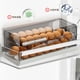 thumbnail image 3 of Advancent Caja de almacenamiento de huevos con cuerpo transparente estilo diapositiva y escala de frescura de 31 días adecuada Organizadores de utensilios de cocina Blanco transparente, 3 of 6