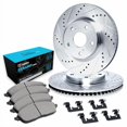thumbnail image 2 of R1 Concepts Front Brakes and Rotors Kit |Front Brake Pads| Brake Rotors and Pads| Ceramic Brake Pads and Rotors |Hardware Kit |fits 2000-2001 Dodge Ram 1500, 2 of 4