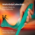 thumbnail image 3 of Kitchen Mama WaltzGrip Platinum Silicone Scraping Spatula: Non Stick for Frying Pan (Teal), 3 of 8