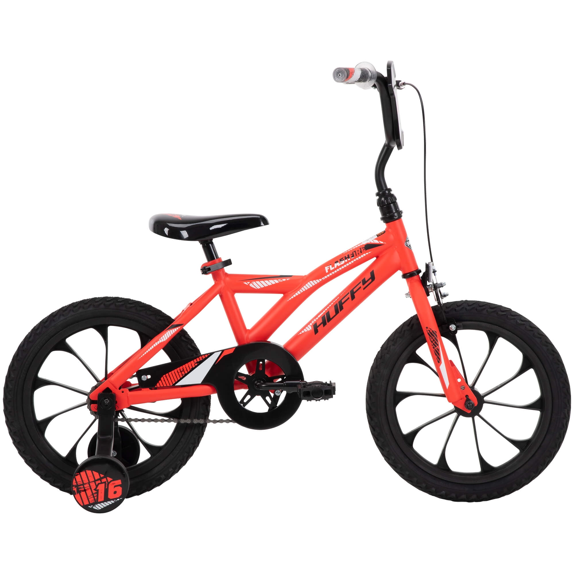 Huffy 16-inch Flashfire Boys Bike for Kids Red Neon 