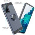thumbnail image 4 of Value Pack + for Samsung Galaxy S20 FE (NOT FIT S20) Ring Hybrid Phone Case Magnet Mount Ready Grip Grids Kick stand Slim Shock Bumper Cover, 4 of 4