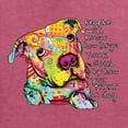 thumbnail image 2 of Colorful Pitbul | People Will Know How Large Your Soul | Dean Russo Art Animal Lover Unisex Crewneck Sweatshirt, Vintage Heather Red, 3X-Large, 2 of 6
