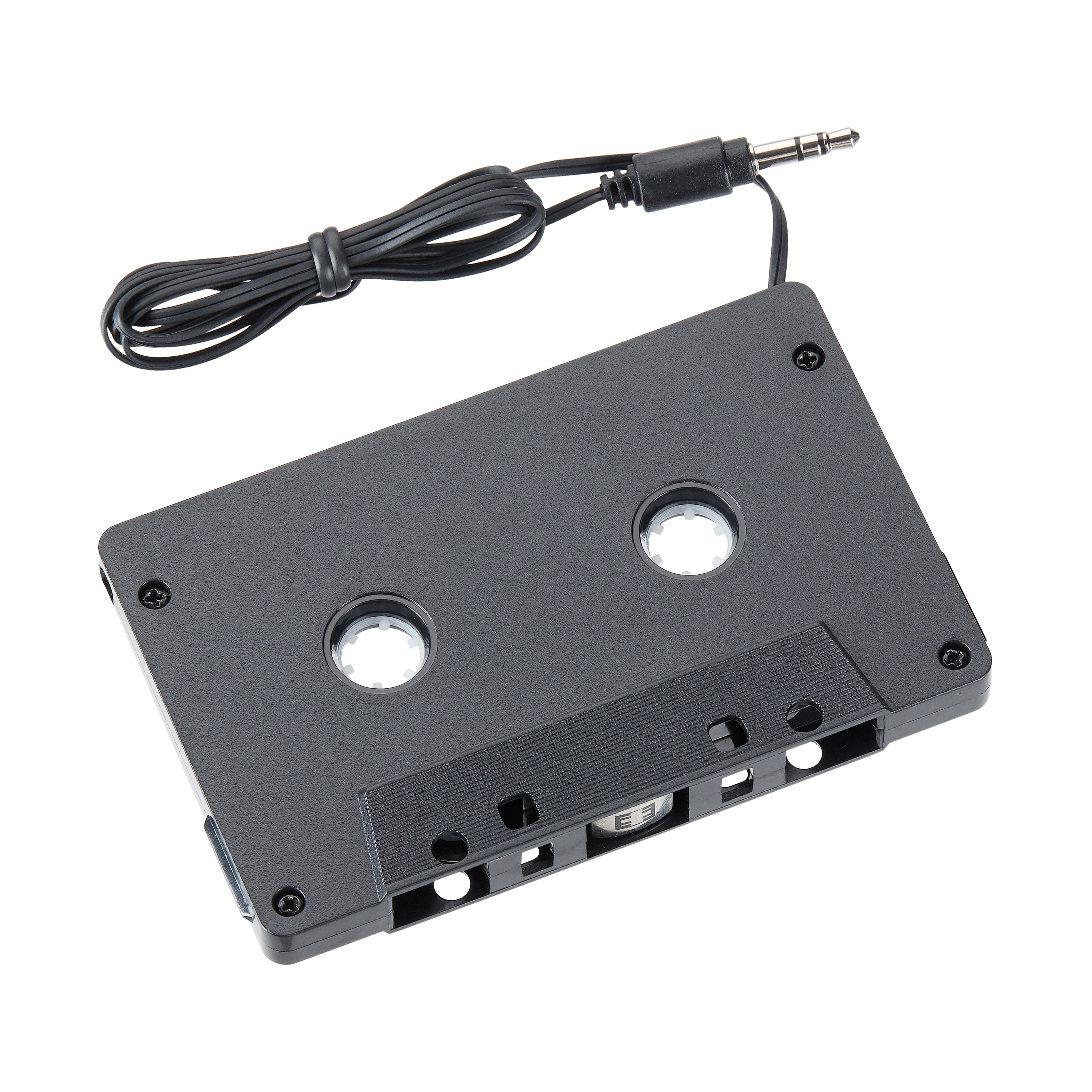 onn. Cassette Audio Adapter 3ft with AUX Cable, Play Digital Music from an  AUX Source 