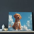 thumbnail image 3 of Lsque Blue Sky Cloud Puppy Print Wall Art – Decorative Picture for Living Room, Bedroom, and Office (Horizontal), 3 of 6