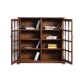 thumbnail image 5 of Crafters and Weavers Arts and Crafts Wood Double Door Bookcase in Dark Walnut, 5 of 6