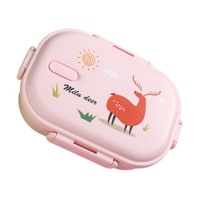 Xingzhi Acier Inoxydable Léger et Portable Facile à Transporter Partout Polyvalent Bento Rose