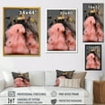 thumbnail image 4 of Designart "Black and Pink Surreal Fashion Queen" Inspirational Canvas Wall Art - Glam Pink Fashion Hallway Wall Art Decor, 4 of 6