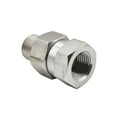 thumbnail image 3 of Interstate Pneumatics PW7165 1/4" MPT x 1/4" FPT Stainless Steel Swivel fitting - 4000 PSI, 3 of 5