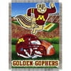 LHM COL Minnesota Gophers Football Woven Jacquard Throw Blanket, 48 x 60 in.