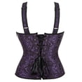 thumbnail image 3 of Corset Top With Straps Sexy Floral Corset And Bustiers Jacquard Overbust Corset Plus Size, 3 of 5