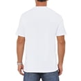 thumbnail image 3 of INSPIRE CHIC Men's Chest Pocket Striped Print Crew Neck Short Sleeve T-Shirt M White, 3 of 5