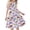 Pink #01, variant on Nmnitkp Girl Dresses Boho Dress for Girls Floral Dress Tie Back Flutter Sleeves Casual Summer Dress Pink,7 Years