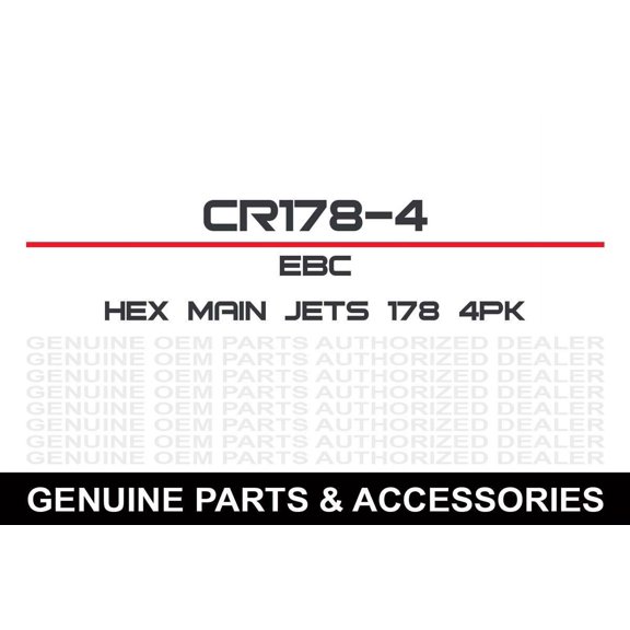EBC Brakes CR178-4 Jets & Jet Kits
