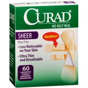 Curad Sheer Bandages One Size 80 Each (Pack of 3)