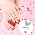thumbnail image 2 of Miangastore Bague d'Ongle Design Mode Forme Papillon 1Ensemble 1.4x0.6x0.6in, 2 of 8