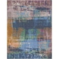 thumbnail image 2 of Well Woven Abstract Mandala Modern Boho Vintage Paintsplash Flat-Weave Multi 7'7" x 9'10" Area Rug, 2 of 7