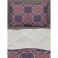 thumbnail image 3 of Ethnic Comforter & Sham Bedding Set, Tibetan Geometric Arrangement Floral Pattern East Folklore Illustration, 3 pcs Duvet Set Microfiber Filling Quilt, 5 Sizes, Multicolor, by Ambesonne, 3 of 4