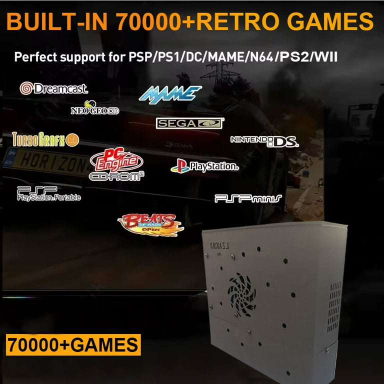 2025 Plug-and-Play Retro Gaming Box 70000+ Games For Wii PS2 DC