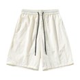 thumbnail image 1 of pstuiky Pantalones cortos para hombre, Pantalones cortos de verano para hombre, informales y cómodos, con bolsillo y cintura elástica y cordón ajustable. Pantalones cortos deportivos para hombre, 1 of 8