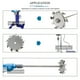 thumbnail image 2 of 2X Disco de Dispersión Impulsor de Dispersión Impulsor de Cuchilla Dispersante Varilla de Dispersión de Disco de 6 cm (Disco de 2,36 Pulgadas con 0,31 X 11,8 Pulgadas), 2 of 5