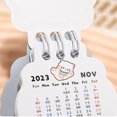 thumbnail image 3 of CSChome Cartoon Desk Calendar Desk Calendar Cute Cartoon Design Portable Space-Saving Coil Planner for Daily Organization, 3 of 7