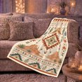thumbnail image 6 of Southwestern Desert Landscape Sun decorative motif Rustic, Peaceful Mountain Lake Scene, Warm Flannel Blanket for Cabin and Lodge, Outdoor Lovers Camping Gift, Artistic Home Decor, 6 of 9