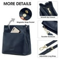 thumbnail image 6 of Kattee Leather Handbags for Women, Medium Soft Shoulder Tote Crossbody Purses Bucket Bags with 2 Straps, 6 of 8
