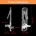 thumbnail image 2 of HUGFEGWE 20 Pcs Plastic Locking Shelf Pins 5mm, 5/8\u201d Clear Plastic Locking Shelf Support Peg Clips for 5mm Diameter Peg Hole & 5/8 Inch Cabinet Shelf CJB91-55026, 2 of 9