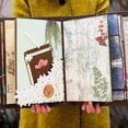 thumbnail image 2 of juego de pegatinas de flores para libros, pegatinas estéticas vintage, pegatinas para planificadores de álbumes de recortes., 2 of 7