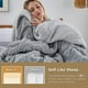 thumbnail image 3 of Manta de cama Sherpa King Size, suave y acogedora, color gris invierno, 3 of 6