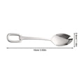 thumbnail image 2 of Worgeous 304 Stainless Steel Teaspoon Coffee Spoon Dessert Stirring Soup Spoons with Hanging Hole Set of 5pcs, 2 of 8