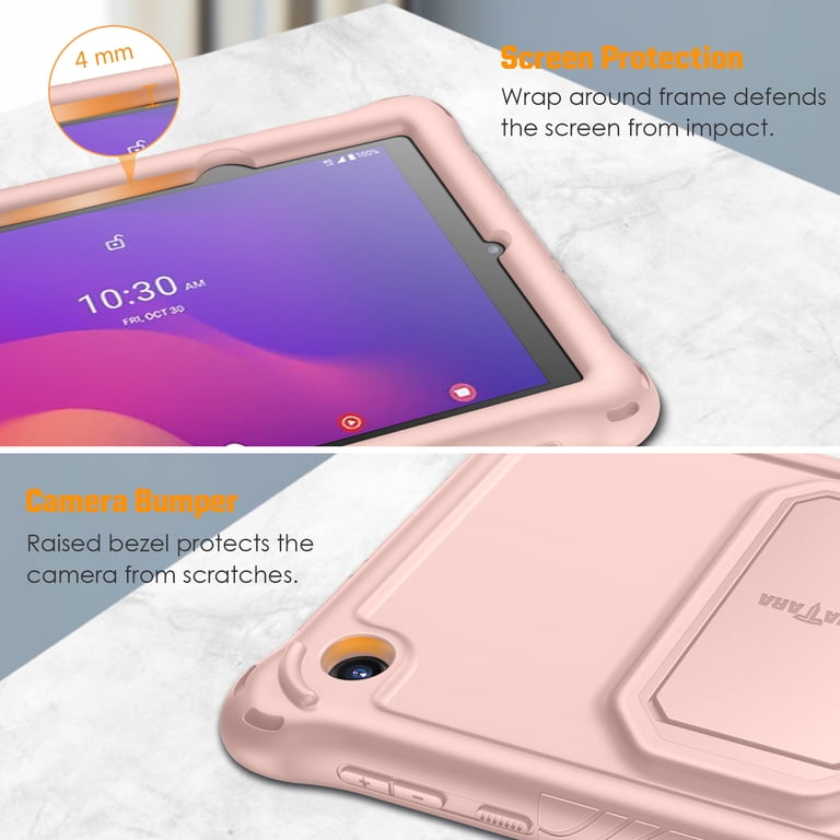 Fintie Silicone Case For Alcatel Joy Tab 2 8-inch (Model 9032Z) - Built-in Kickstand & Shockproof