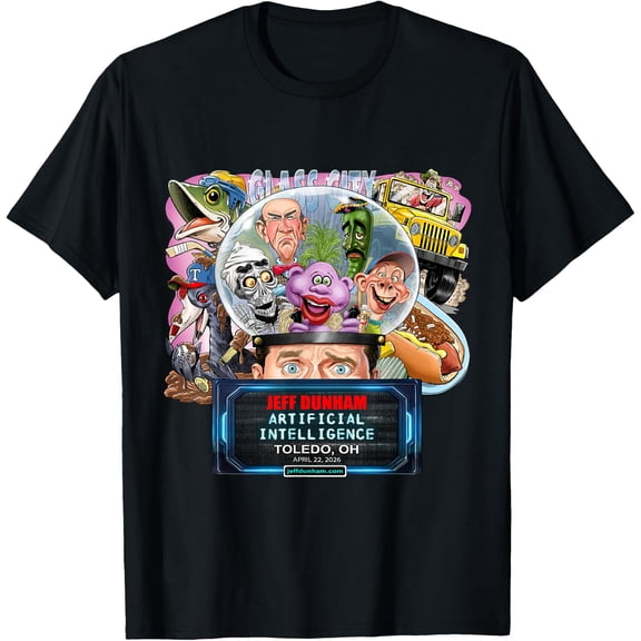 Jeff Dunham Toledo, Oh (2026) T-Shirt BLACK Unisex S-5XL Hot Trending Shirt, Vintage Birthday Gift