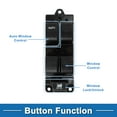 thumbnail image 3 of Interruptor de ventana eléctrica Unique Bargains para el lado del conductor delantero izquierdo para Mazda 6 2002-2008 Negro, 3 of 7