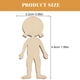 thumbnail image 5 of 50 piezas de figuras de madera inacabada cortes de madera de madera chips de madera en blanco, 5 of 7