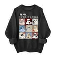 thumbnail image 3 of Aboser Womens Spooky Casual Sweatshirt Pullover Long Sleeve Tunics Going Out Cute Tops Lightweight Soft Round Neck Sweatshirts, 3 of 5