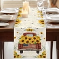 thumbnail image 3 of Table Runners 72 Inches Long Dress Scarves, Sunflower Truck Farmhouse Kitchen/Dining Table Runner, Coffee Tablerunners, Summer Botanical Elegant Pastoral Floral 16x72 Inch, 3 of 9