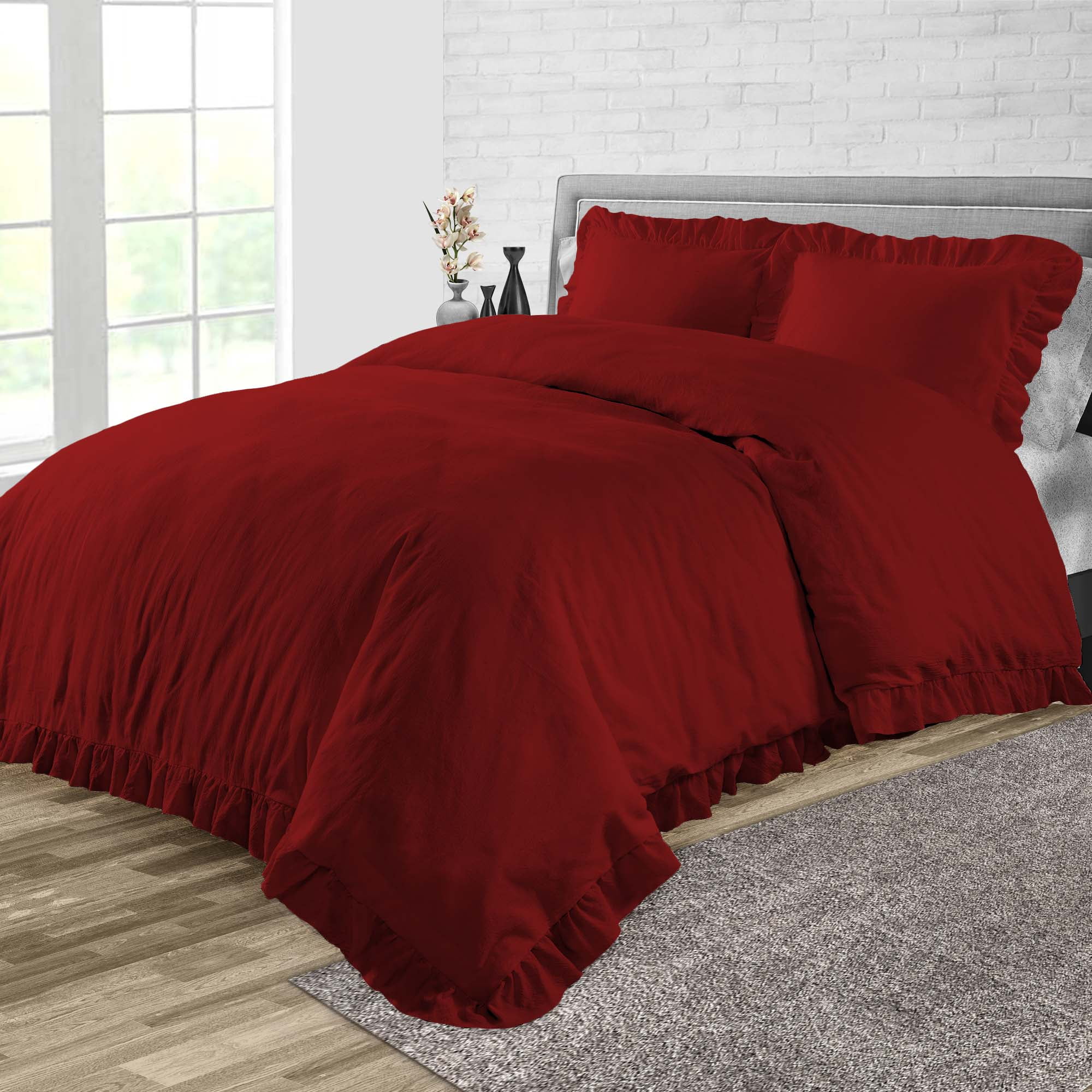 Duvet Cover 3 Piece Egyptian Cotton Cozy & Super Soft 600 TC Trimmed