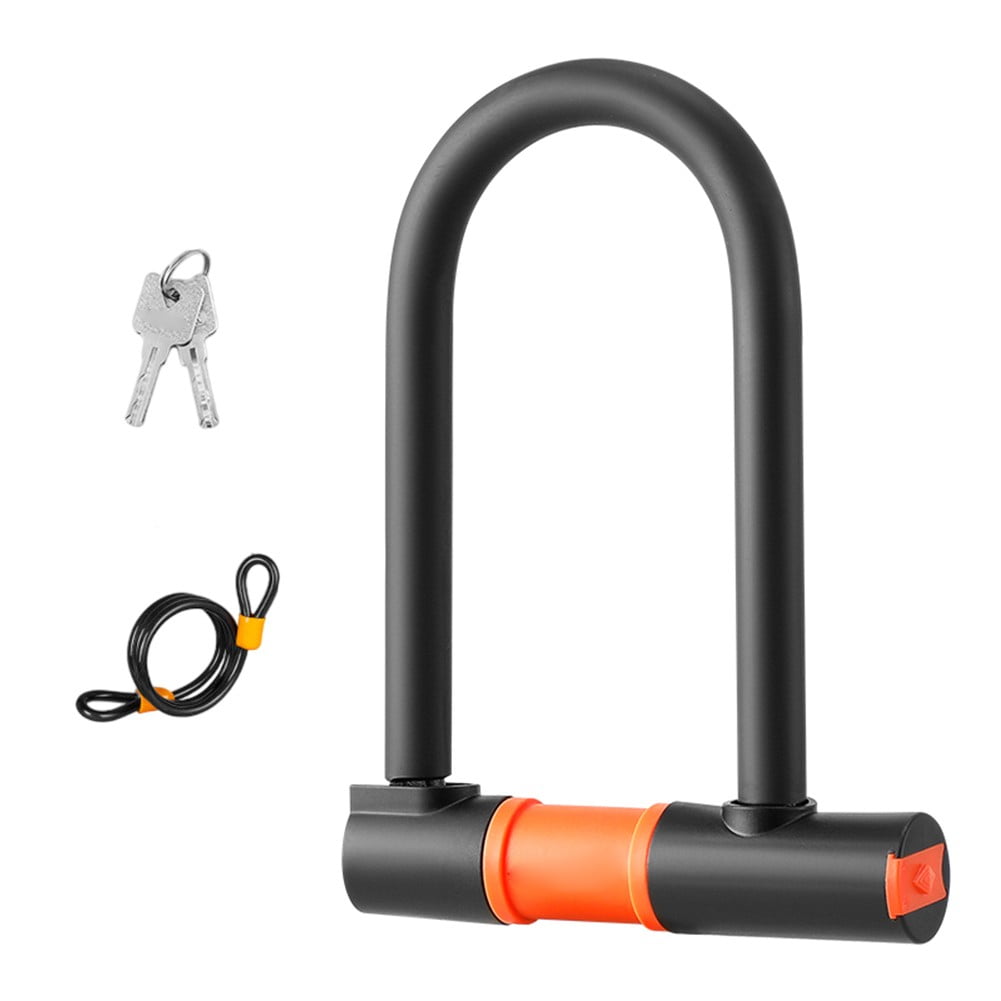 CENL Bicycle U-shaped lock with 2 keys for anti-theft suitable for mountain bikes