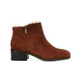 thumbnail image 2 of Kenneth Cole Reaction Womens Salt Zip Cozy Suede Ankle Booties, 2 of 5