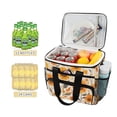 thumbnail image 2 of FORMRS Insulated Cooler Bag 24 Cans Capacity Soft Leakproof Lunch Box with Side Pockets, Watercolor Sunflowers and Leaves, 2 of 7