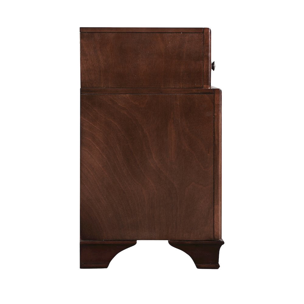 Glory Furniture LaVita Nightstand in Cappuccino Color
