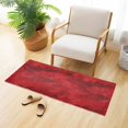 thumbnail image 6 of Dailycode Red Brush Strokes Art Bathroom Rugs Non Slip Absorbent Soft Plush Quick Dry Bath Mat, 39"x20", 6 of 8