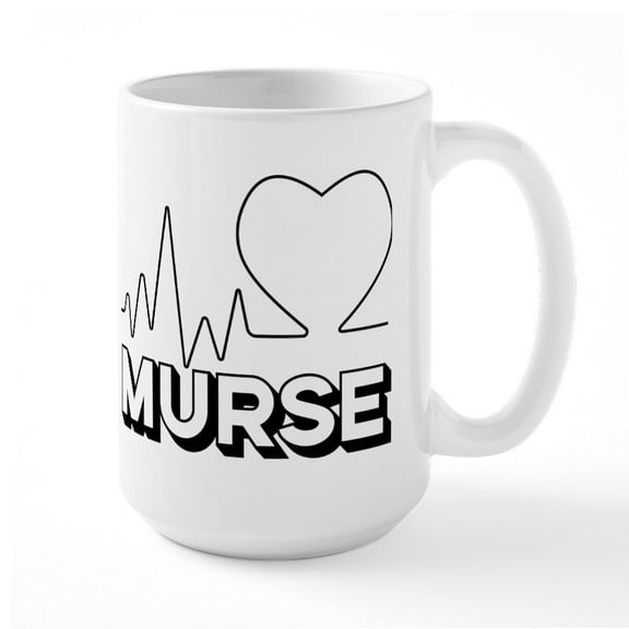 CafePress - Murse - 15 oz Ceramic Large White Novelty Mug
