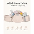 thumbnail image 2 of Mochila portabebé MOMTORY Pro 6 en 1 para recién nacidos y niños pequeños, rosa, 2 of 9