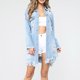 thumbnail image 5 of Moda mujer Casual Denim chaqueta suelta manga larga otoño abrigo blusa Fridja  BV0+1473, 5 of 9