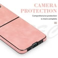 thumbnail image 5 of Allytech for Samsung Galaxy Z Flip 4 Ultra-Thin Folding Case, Premium PU Leather Anti-Drop Heavy Duty Full Body Protective Case for Samsung Z Flip 4 6.7" 5G 2022 Ladies Women Men, Pink, 5 of 8