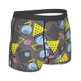 thumbnail image 2 of KLL Geometric Men's Cotton Boxer Briefs Underwear-Large, 2 of 8